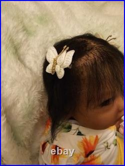 Beautifully Handcrafted Reborn Doll 20 Ping Ping. Hand Rooted Hair. Great Gift