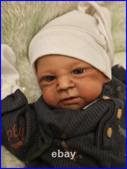 Beautifully Handcrafted Reborn Doll Elijah. 17 In. Perfect For Any Collection