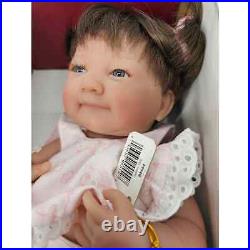 Berenguer Baby Isabella 14 Inch Soft Vinyl Baby Doll Brown Hair Blue Eyes 554G