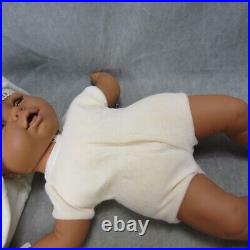Berjusa Spain Black Baby Adorable Afro Hair Sleep Eyes 18in Cloth Body