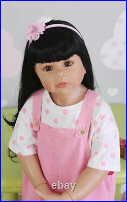Big Reborn Toddler Girl 39in Vinyl Full Body Masterpiece Doll Stand Reborn Baby