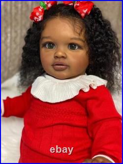 Big Size Reborn Baby Dolls Girl 26 Inch African American Reborn Black Dolls G