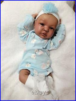 Biracial reborn baby doll Shyann by Bountifulbaby. 3lbs 4oz