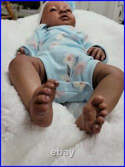 Biracial reborn baby doll Shyann by Bountifulbaby. 3lbs 4oz