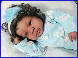 Biracial reborn baby doll Shyann by Bountifulbaby. 3lbs 4oz