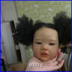 Black African Reborn Doll Kit Artist Painted Unassembled 30in Huge Toddler Girl Black African Reborn Doll Kit Artist Painted Unassembled 30in Huge Toddler Girl