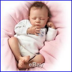 Breathing Lifelike Baby Doll Girl Newborn Realistic Collectible Vinyl Dolls Gift