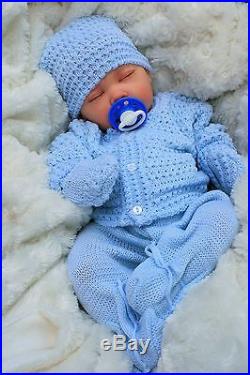 Butterfly Babies Reborn Baby Boy Doll Knitted Spanish Out Fit E113