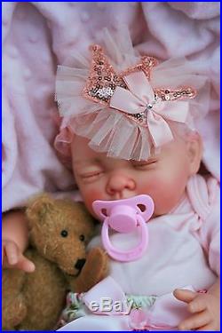 Butterfly Babies Reborn Baby Girl Doll Frilly Pants Crown Headband S993
