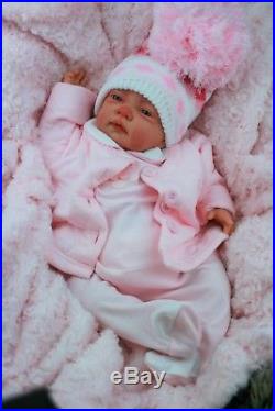 Butterfly Babies Reborn Baby Girl Doll Pink Spanish Coat Set Bobble Hat C