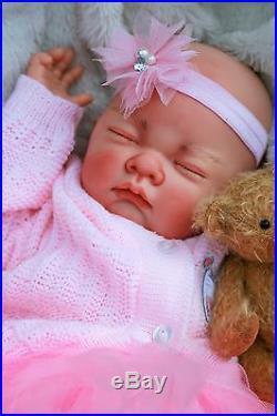Butterfly Babies Reborn Baby Girl Dolls Pink Tutu Crown Headband S994