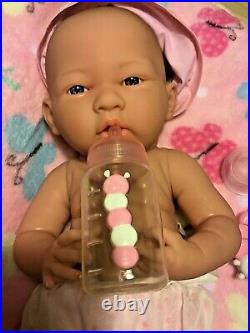 CLASSY BABY GIRL! Berenguer Life Like Reborn Preemie Pacifier Doll + Extras