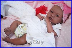 COMPLETED Reborn Bi-Racial AA SHYANN ooak baby lifelike vinyl art ARTIST doll