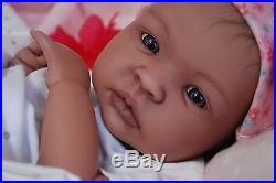 COMPLETED Reborn Bi-Racial AA SHYANN ooak baby lifelike vinyl art ARTIST doll