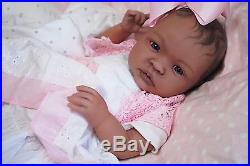 COMPLETED Reborn Bi-Racial AA SHYANN ooak baby lifelike vinyl art ARTIST doll