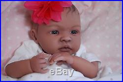 COMPLETED Reborn Bi-Racial AA SHYANN ooak baby lifelike vinyl art ARTIST doll