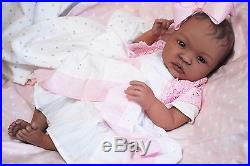 COMPLETED Reborn Bi-Racial AA SHYANN ooak baby lifelike vinyl art ARTIST doll