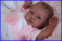 COMPLETED Reborn Bi-Racial AA SHYANN ooak baby lifelike vinyl art ARTIST doll