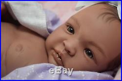 COMPLETED Reborn Biracial SHYANN ooak lifelike Baby vinyl ARTIST doll PETERSON