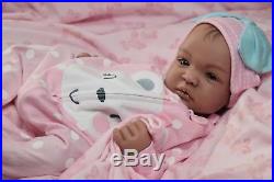 COMPLETED Reborn Biracial SHYANN ooak lifelike Baby vinyl ARTIST doll PETERSON