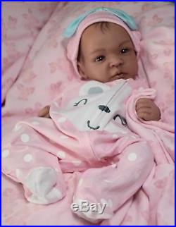 COMPLETED Reborn Biracial SHYANN ooak lifelike Baby vinyl ARTIST doll PETERSON