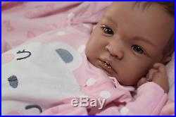 COMPLETED Reborn Biracial SHYANN ooak lifelike Baby vinyl ARTIST doll PETERSON