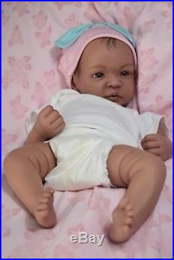 COMPLETED Reborn Biracial SHYANN ooak lifelike Baby vinyl ARTIST doll PETERSON