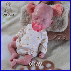 COSODLL 15.7 in Full Body Silicone Newborn Baby Dolls BOY Baby, Not Vinyl Dolls