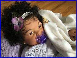CUSTOM AA Biracial Ethnic'Cookie' BIG 9 mos Reborn Doll BIG Baby Girl/Boy