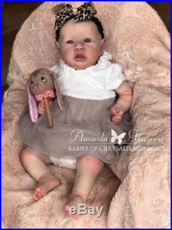 CUSTOM BONNIE BROWN SASKIA! Reborn Baby Doll By Amanda Hannon -Chrysalis Dolls