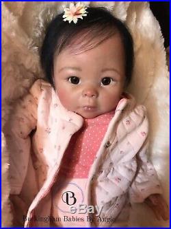 CUSTOM ORDER Reborn Girl Buckingham Baby, By Angie Doll 20, Asian, Hispanic