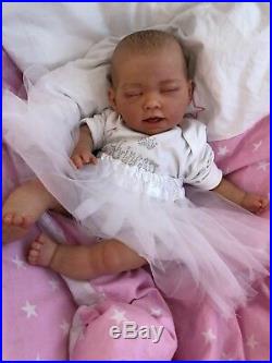 Cherish Dolls Childrens Reborn Lifelike Baby Girl Freya 18 Painted Hair Uk