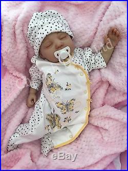 Cherish Dolls Childrens Reborn Real Baby Girl Elle Realistic 22 Belly Plate Uk