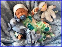 Cherish Dolls Childs Reborn Starter Baby Nial 18 2lb 2oz New Uk Sleeping Baby
