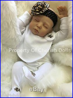 Cherish Dolls New Reborn Doll Baby Aria Fake Babies Realistic 22 Newborn Girl