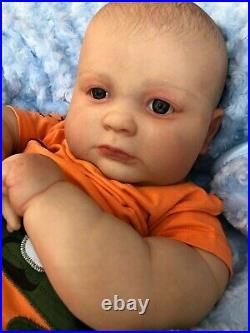 Cherish Dolls Realborn 3 Month Big Baby Joseph Reborn Doll Boy Awake