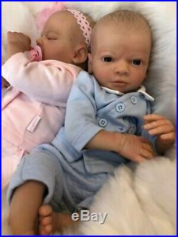 Cherish Dolls Realborn Twins Clyde And Carice Reborn Doll Baby Boy Girl 18