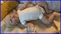 Collectible reborn doll Pickle Weighted Baby Toddler Jointed Lifelike Rooted