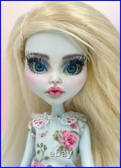 Custom Monster High OOAK Doll Lagoona Blue Hybrid Repaint Glass Eyes