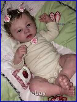 Custom berenguer reborn doll Preemie Baby Girl or boy realistic rooted hair