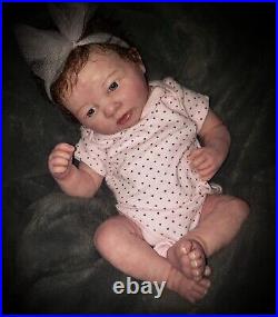 Custom berenguer reborn doll Preemie Baby Girl or boy realistic rooted hair