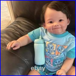 Cute Toddler Boy 28in Painted Reborn Baby Doll Finished WithHand-Rooted Hair Gifts