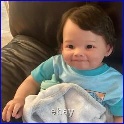 Cute Toddler Boy 28in Painted Reborn Baby Doll Finished WithHand-Rooted Hair Gifts