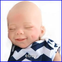 Dangtpor 16Inch Realistic Newborn Baby Doll Girl Platinum Liquid Full Solid