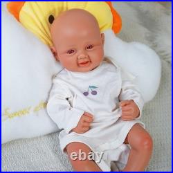DollySil 17.3 Newborn Baby Wheaten Color Full Body Silicone Reborn Baby Dolls