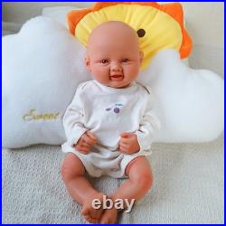 DollySil 17.3 Newborn Baby Wheaten Color Full Body Silicone Reborn Baby Dolls