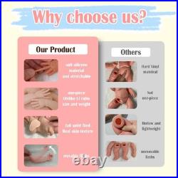 DollySil 17.3 Newborn Baby Wheaten Color Full Body Silicone Reborn Baby Dolls