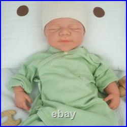 DollySil 18.31 Newborn Baby Wheaten Color Full Body Silicone Reborn Baby Dolls
