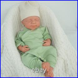 DollySil 18.31 Newborn Baby Wheaten Color Full Body Silicone Reborn Baby Dolls