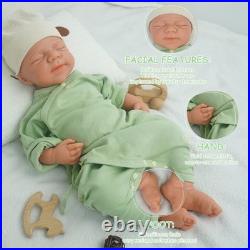 DollySil 18.31 Newborn Baby Wheaten Color Full Body Silicone Reborn Baby Dolls